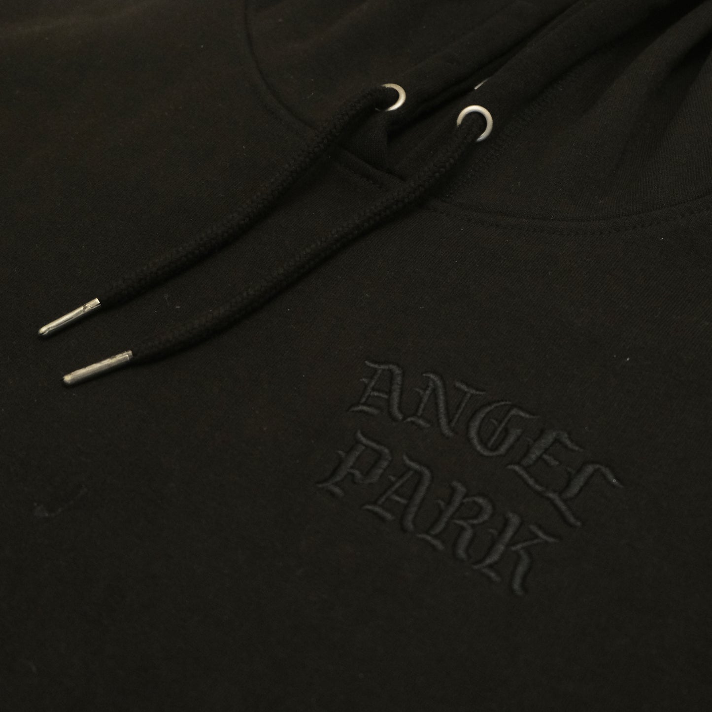 BLK EMBROIDERED HOODIE