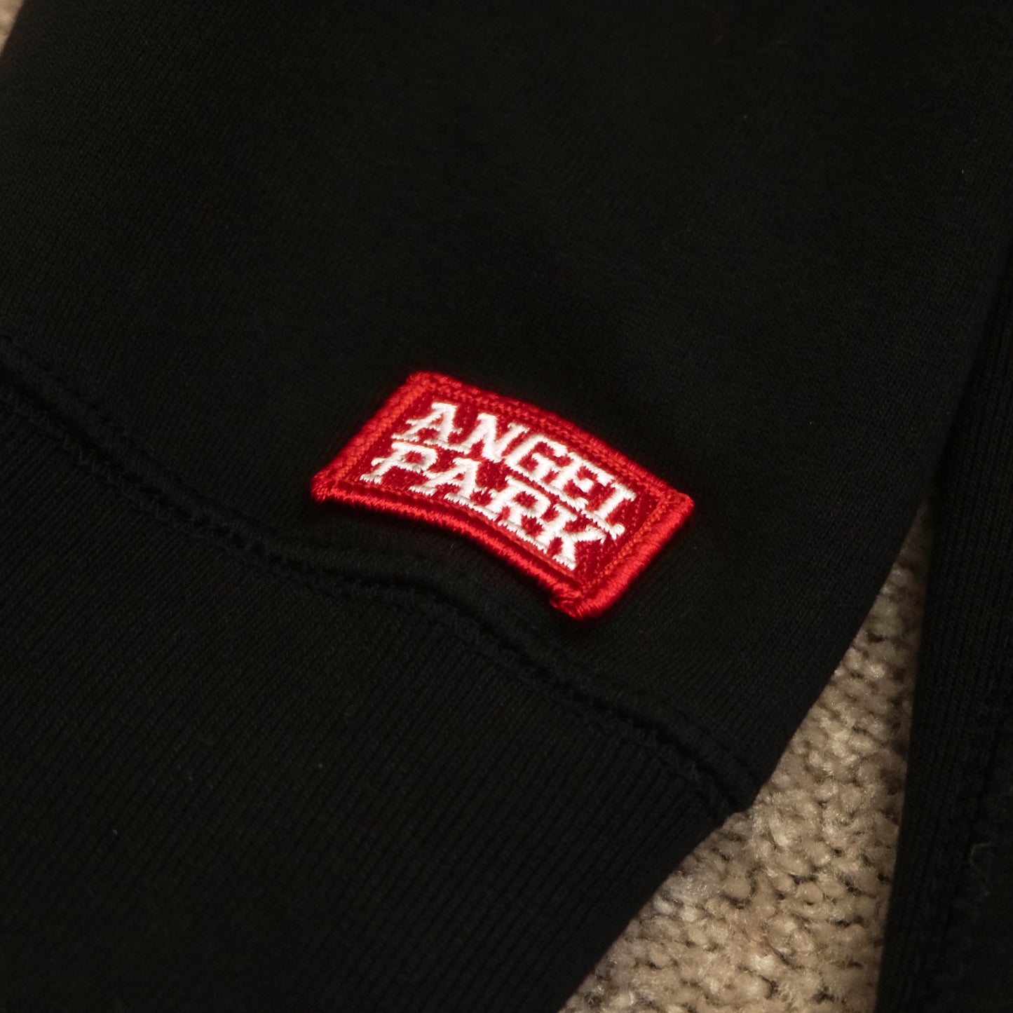 BLK EMBROIDERED HOODIE