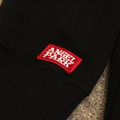 BLK EMBROIDERED HOODIE