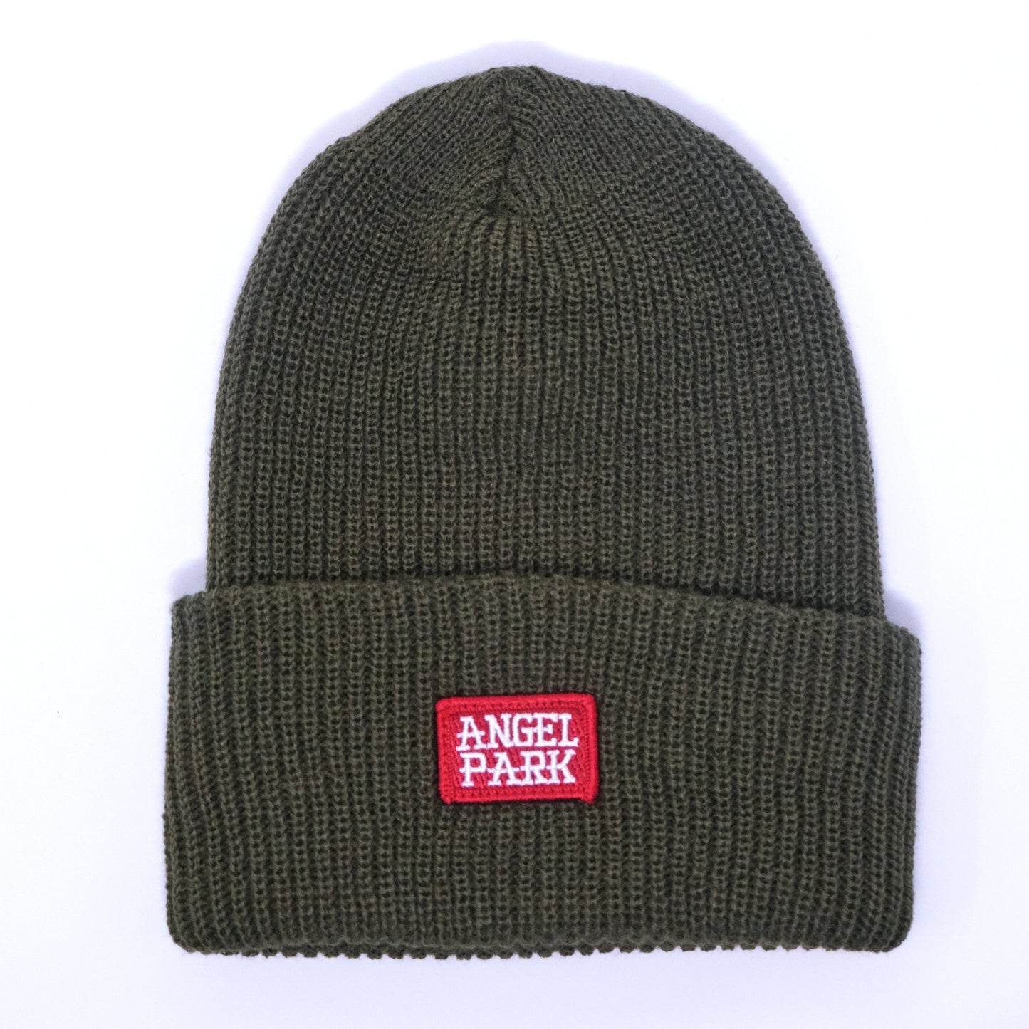 OLIVE GREEN WOOL BEANIE