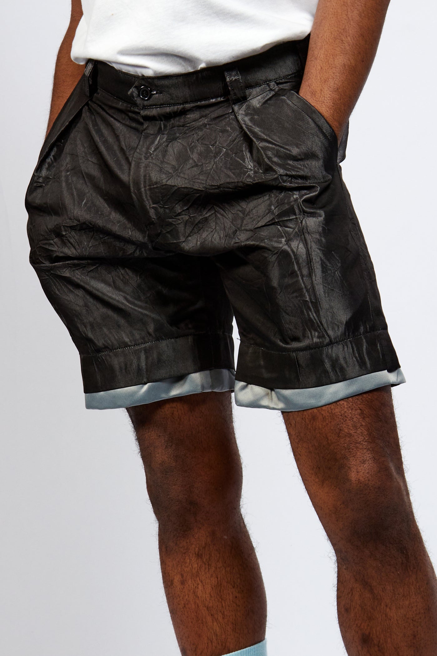 Hand Made Pleated Shorts