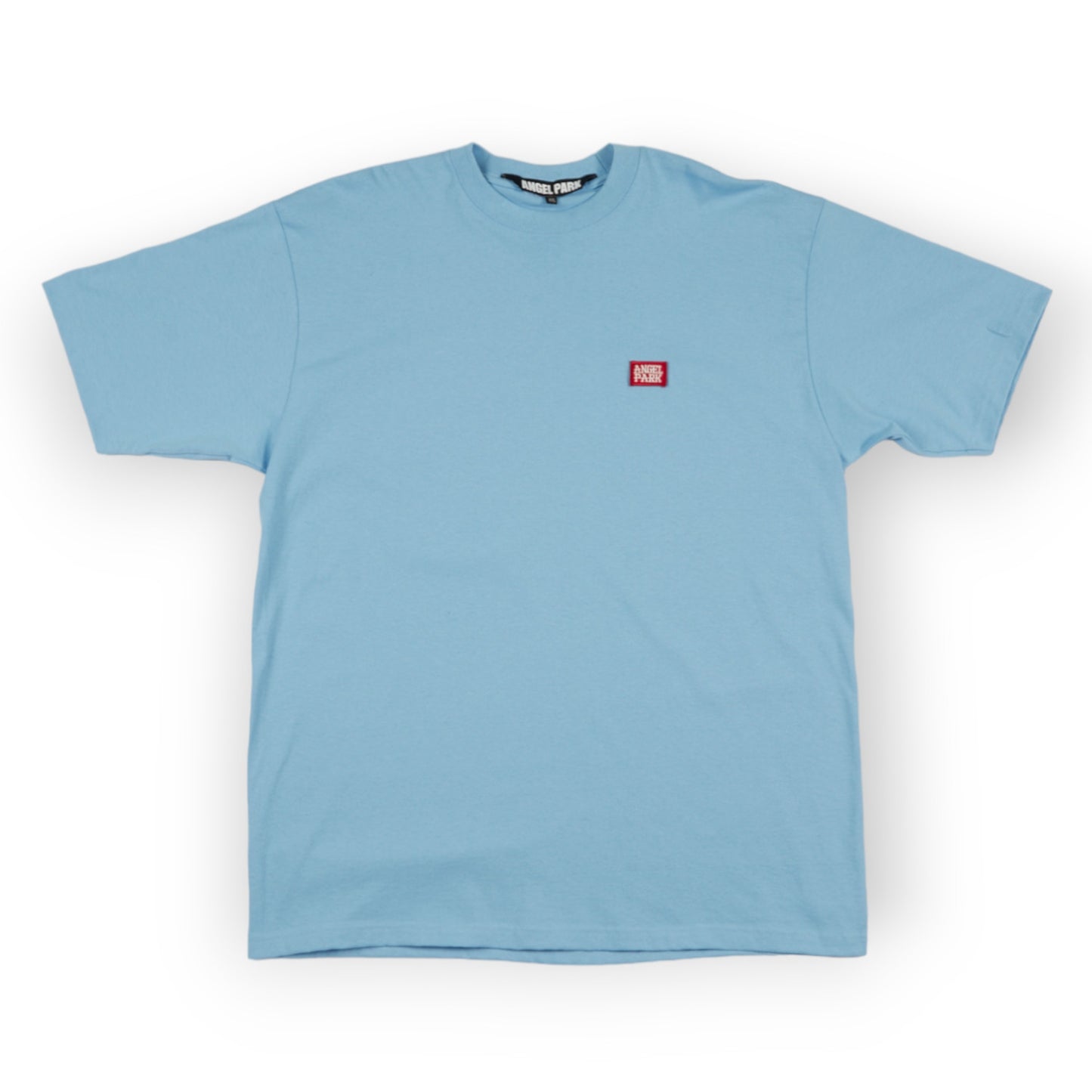 LIGHT BLUE RED BOX TEE