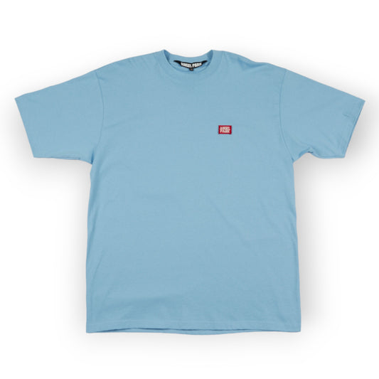 LIGHT BLUE RED BOX TEE