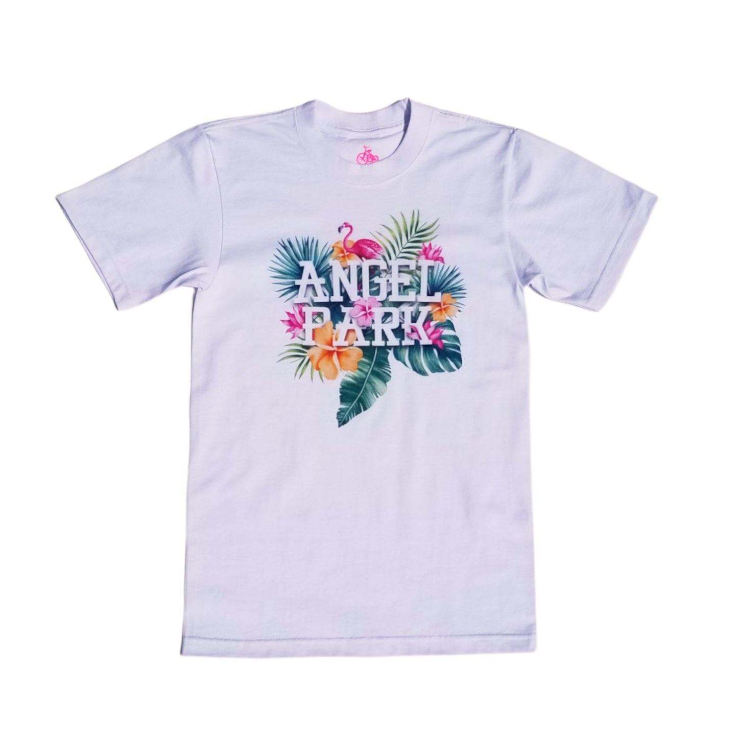 WHT FLAMINGO TEE