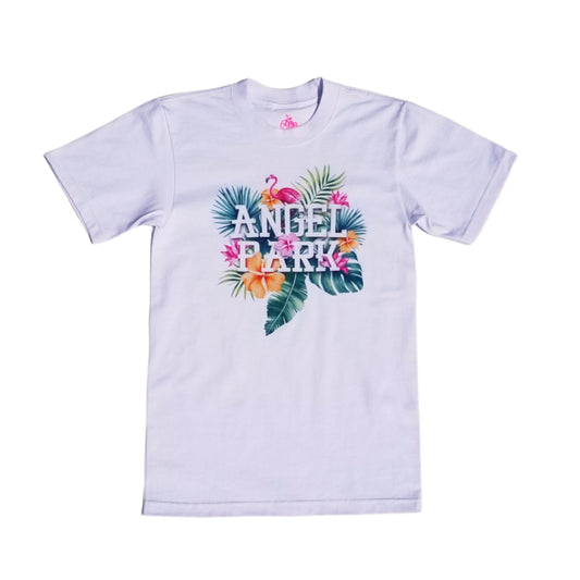 WHT FLAMINGO TEE